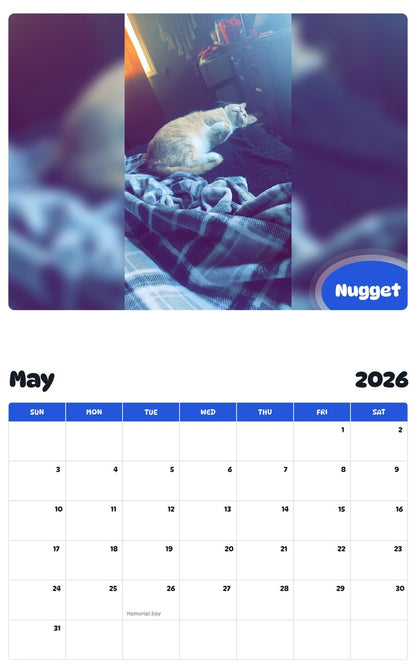 2026 - 2027 Nugget - Pawidols Pet Calendar