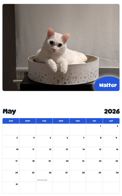 2026 - 2027 Walter - Pawidols Pet Calendar