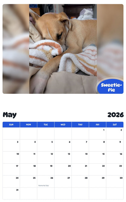 2026 - 2027 Sweetie-Pie - Pawidols Pet Calendar
