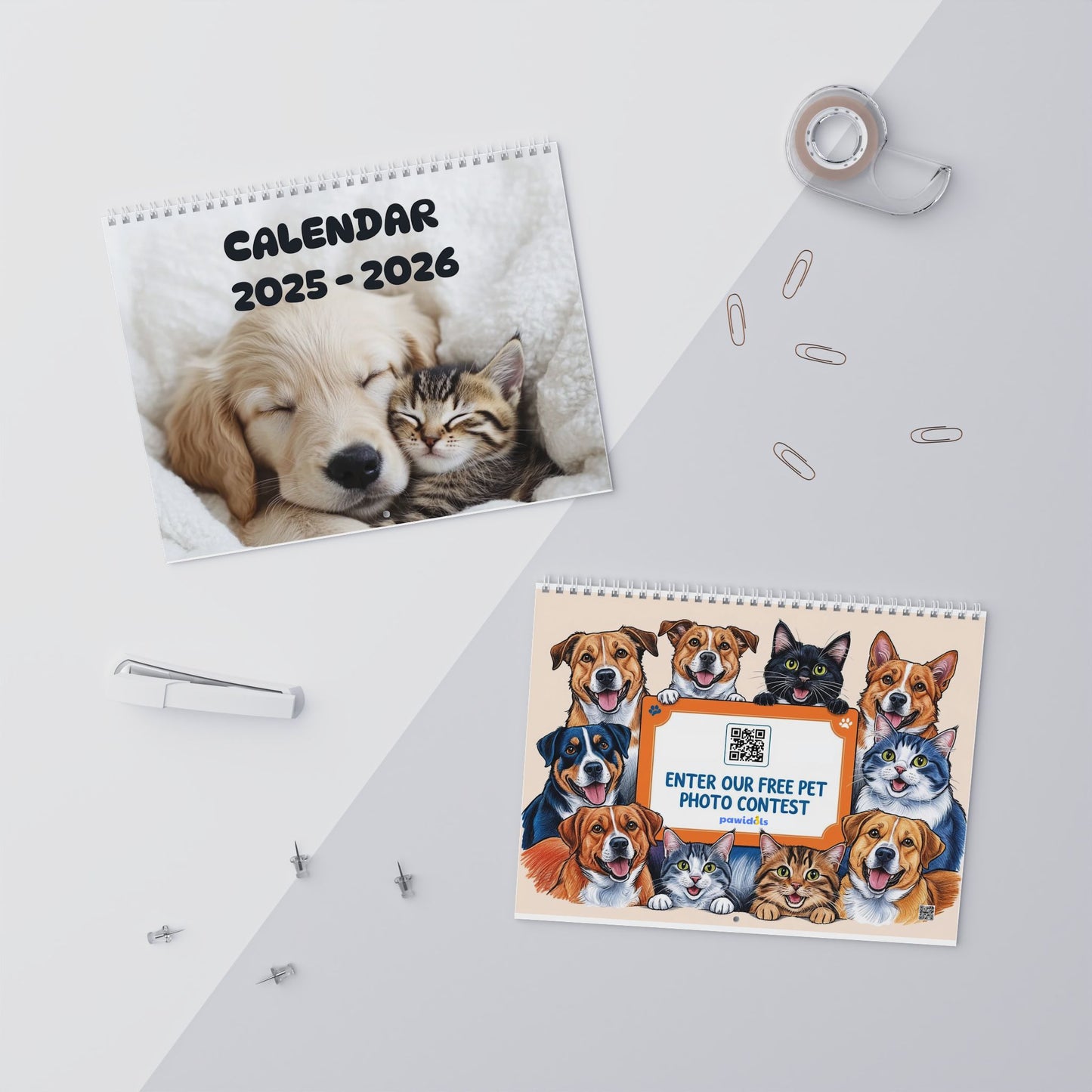 July 2025 - June 2026 Chopper - Pawidols Pet Calendar