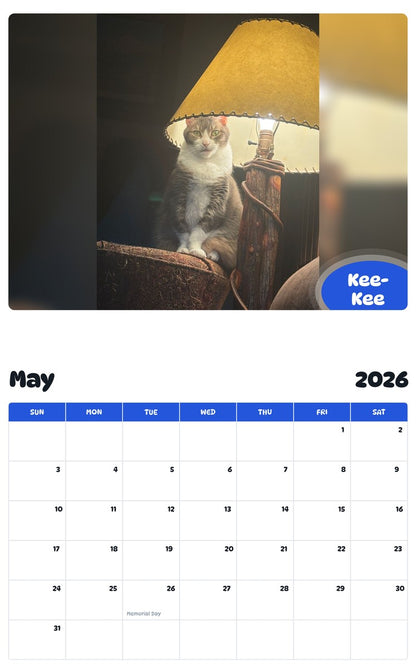 2026 - 2027 Kee-Kee - Pawidols Pet Calendar