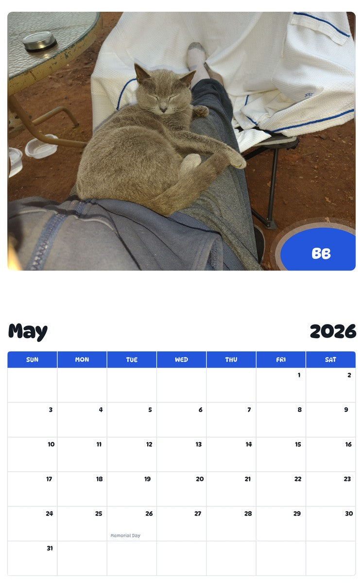 2026 - 2027 BB - Pawidols Pet Calendar