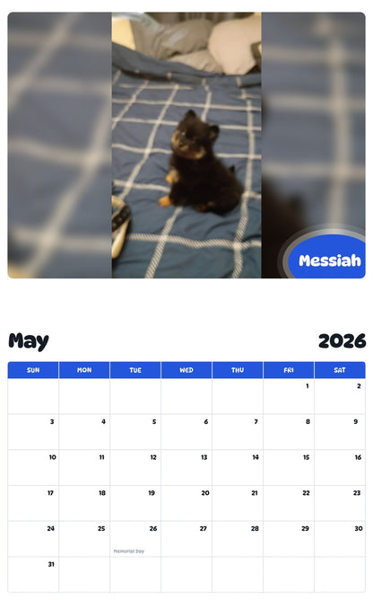 2026 - 2027 Messiah - Pawidols Pet Calendar