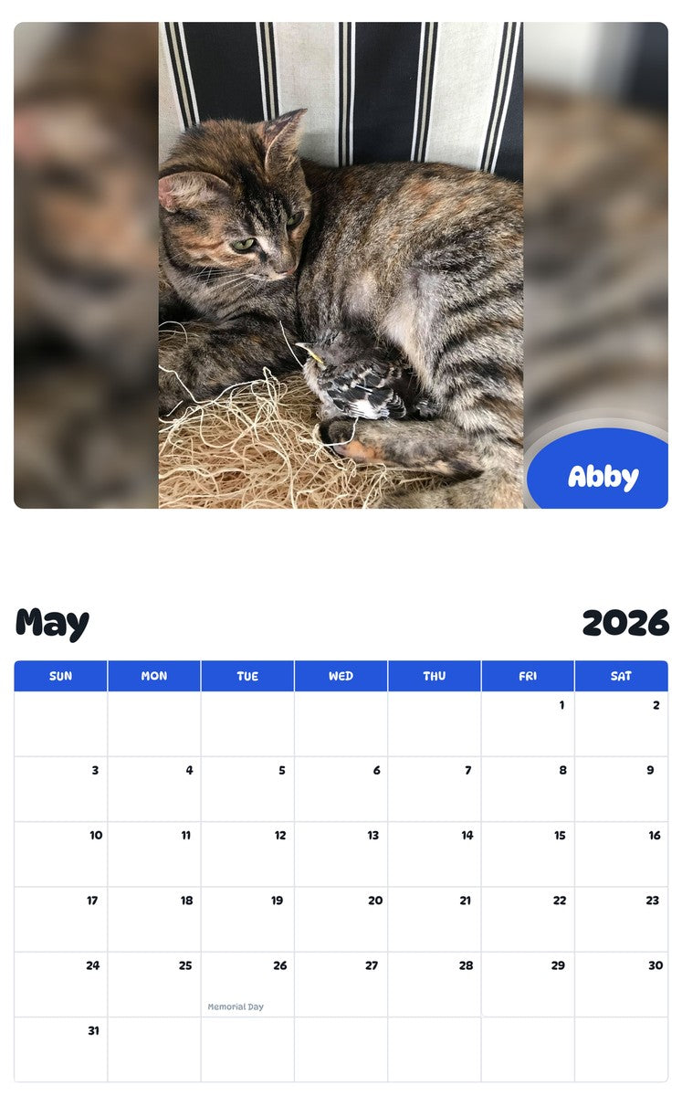 2026 - 2027 Abby - Pawidols Pet Calendar
