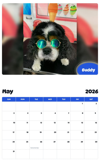 2026 - 2027 Buddy - Pawidols Pet Calendar