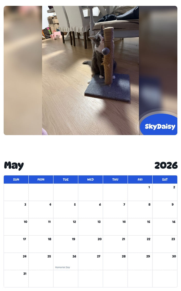 2026 - 2027 SkyDaisy - Pawidols Pet Calendar