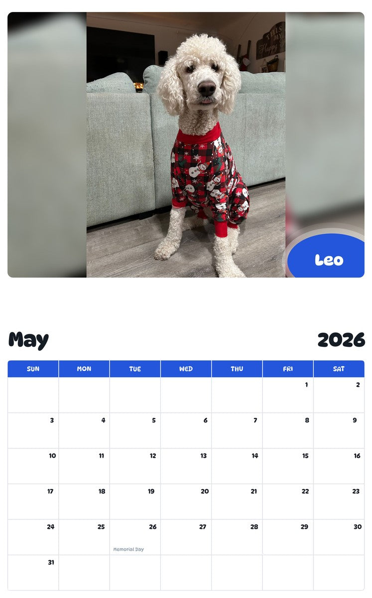 2026 - 2027 Leo - Pawidols Pet Calendar