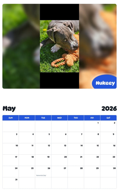 2026 - 2027 Nukeey - Pawidols Pet Calendar