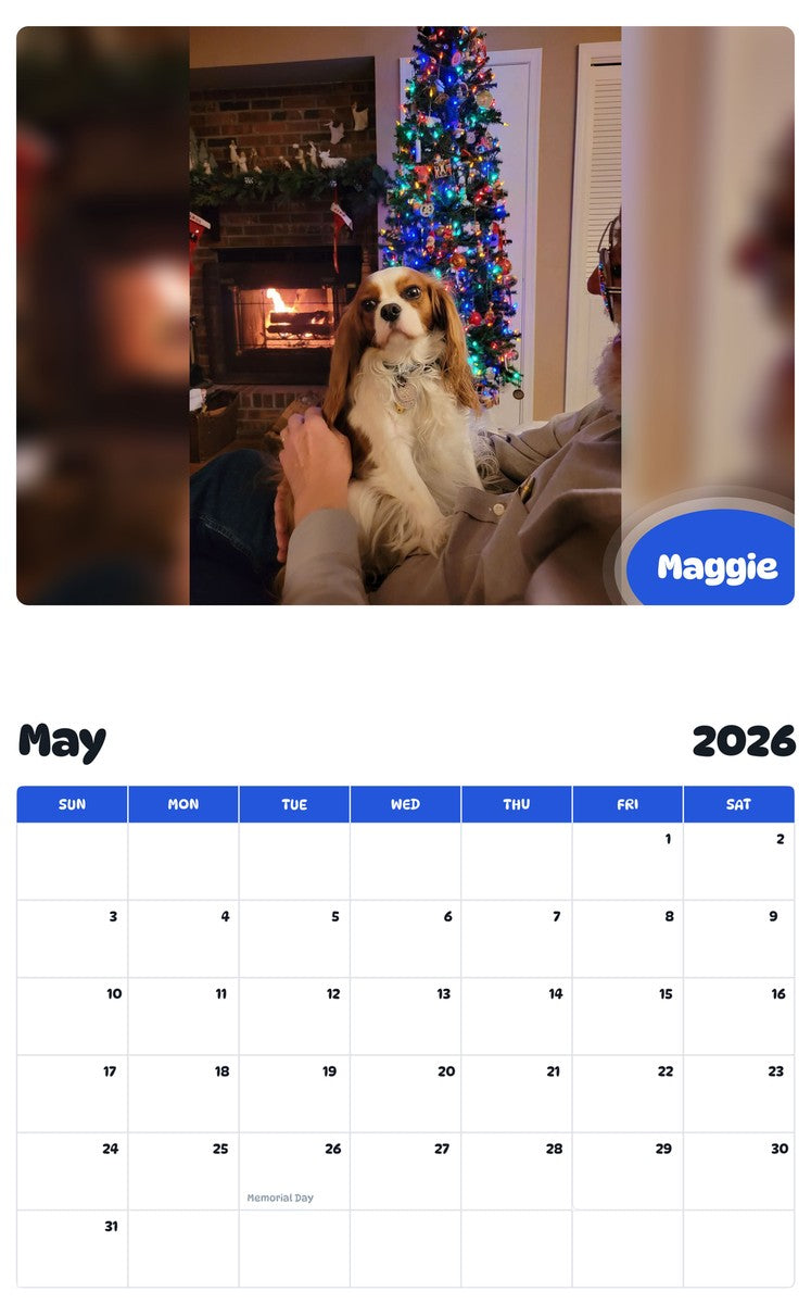 2026 - 2027 Maggie - Pawidols Pet Calendar