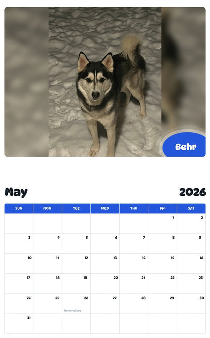 2026 - 2027 Behr - Pawidols Pet Calendar