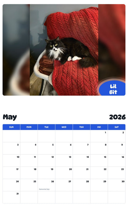 2026 - 2027 Lil Bit - Pawidols Pet Calendar