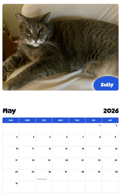 2026 - 2027 Sully - Pawidols Pet Calendar