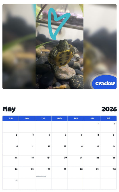 2026 - 2027 Cracker - Pawidols Pet Calendar