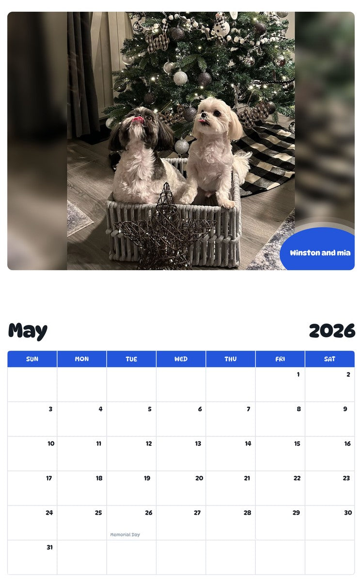 2026 - 2027 Winston and mia - Pawidols Pet Calendar