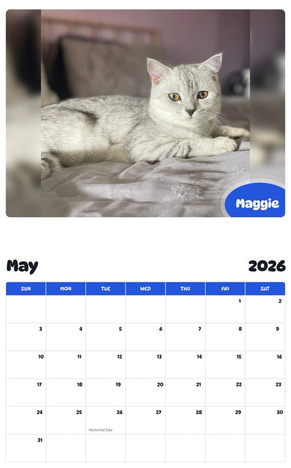 2026 - 2027 Maggie - Pawidols Pet Calendar