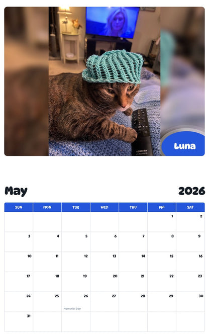 2026 - 2027 Luna - Pawidols Pet Calendar