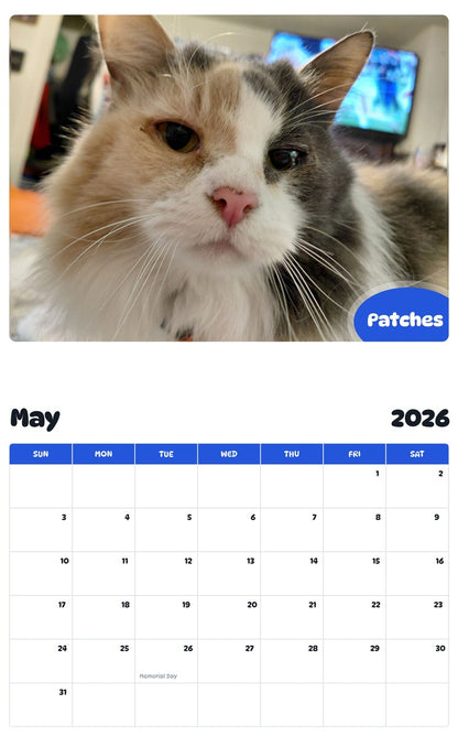2026 - 2027 Patches - Pawidols Pet Calendar