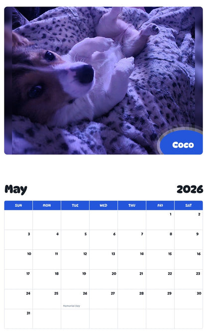 2026 - 2027 Coco - Pawidols Pet Calendar