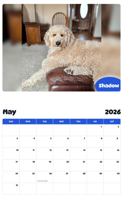 2026 - 2027 Shadow - Pawidols Pet Calendar