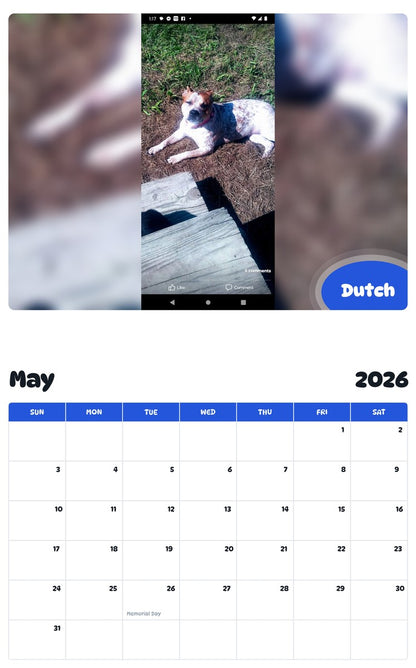 2026 - 2027 Dutch - Pawidols Pet Calendar