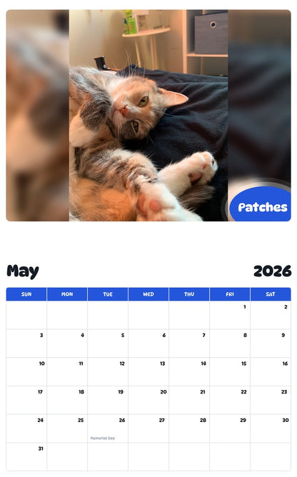 2026 - 2027 Patches - Pawidols Pet Calendar
