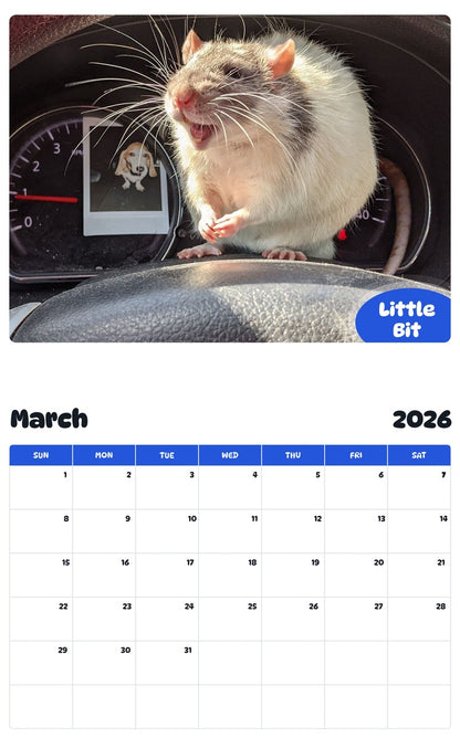 November 2025 - October 2026 Little Bit - Pawidols Pet Calendar