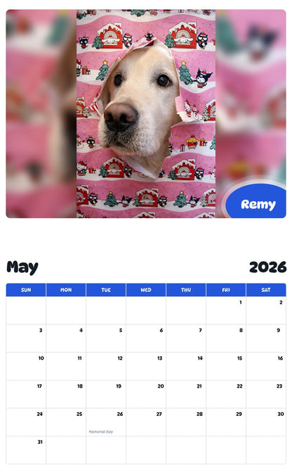 2026 - 2027 Remy - Pawidols Pet Calendar