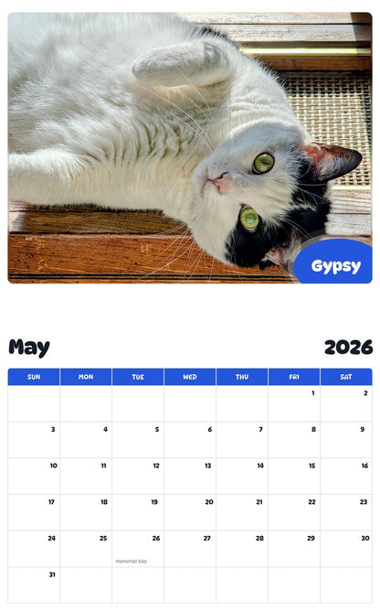 2026 - 2027 Gypsy - Pawidols Pet Calendar