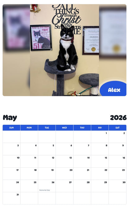 2026 - 2027 Alex - Pawidols Pet Calendar