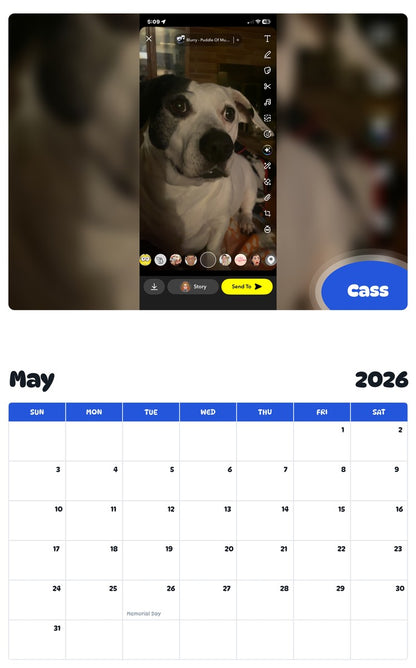 2026 - 2027 Cass - Pawidols Pet Calendar