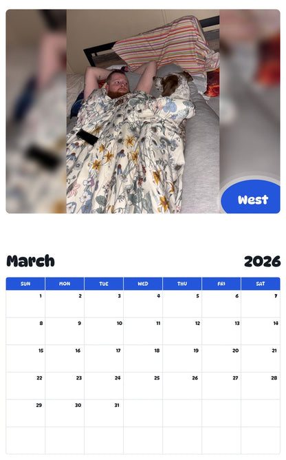 November 2025 - October 2026 West - Pawidols Pet Calendar