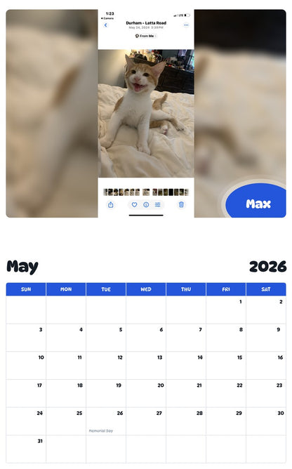 2026 - 2027 Max - Pawidols Pet Calendar