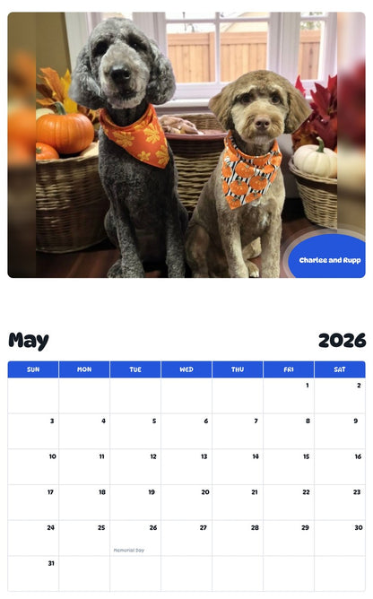 2026 - 2027 Charlee and Rupp - Pawidols Pet Calendar