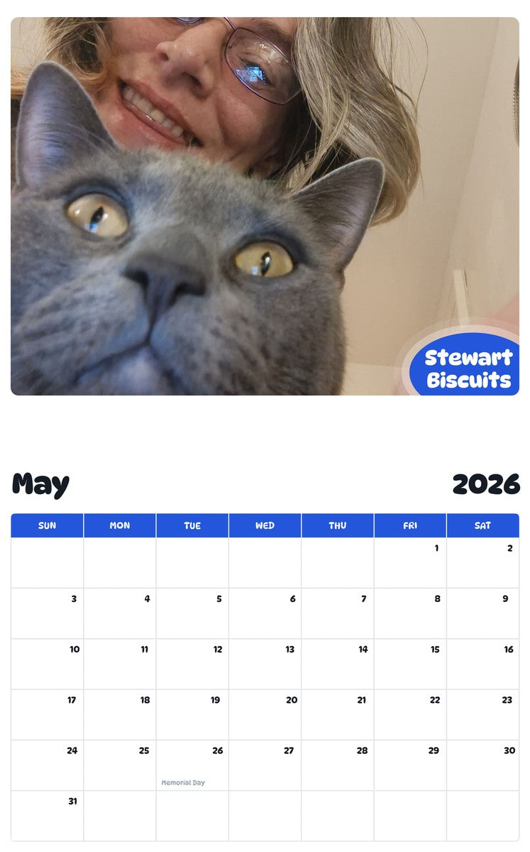 2026 - 2027 Stewart Biscuits - Pawidols Pet Calendar