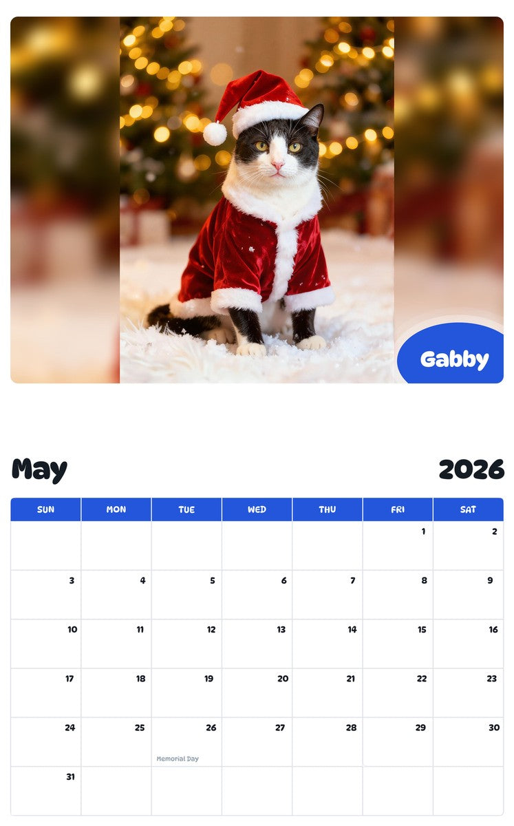 2026 - 2027 Gabby - Pawidols Pet Calendar