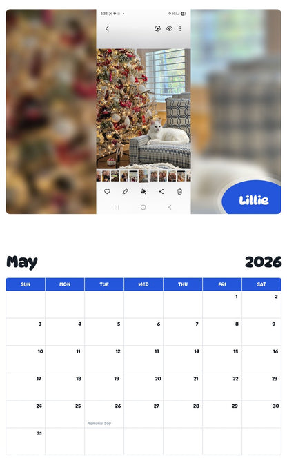 2026 - 2027 Lillie - Pawidols Pet Calendar