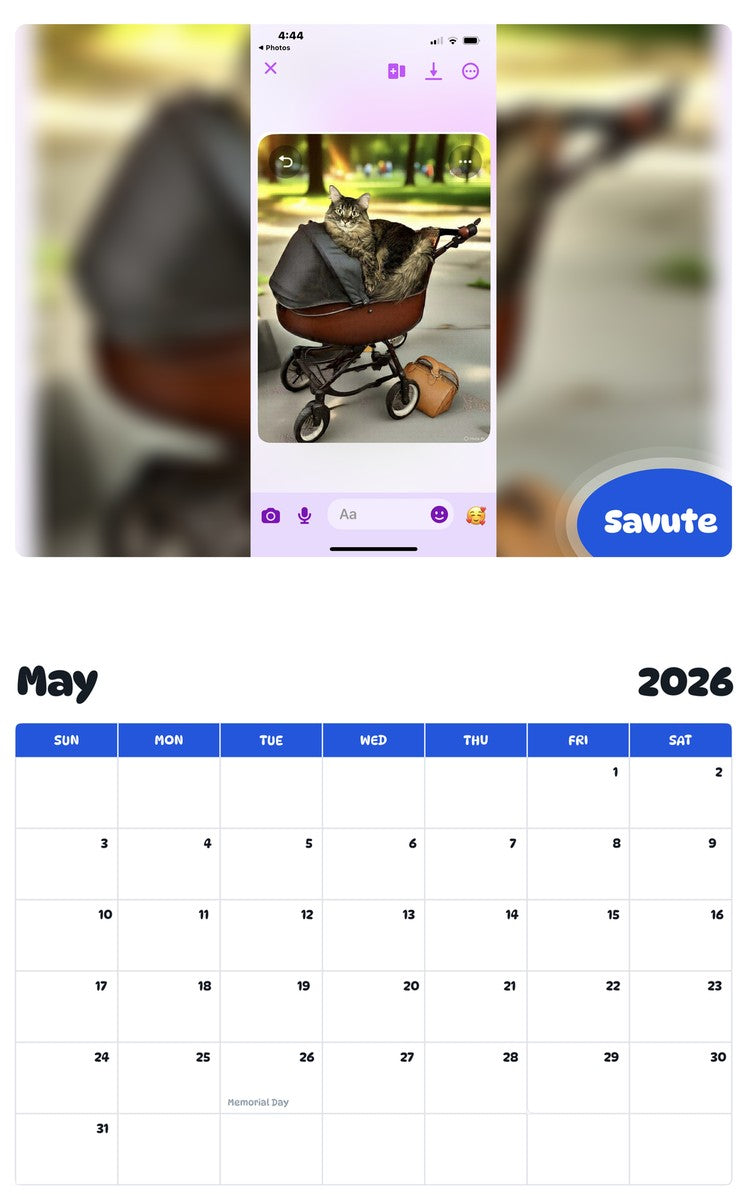 2026 - 2027 Savute - Pawidols Pet Calendar