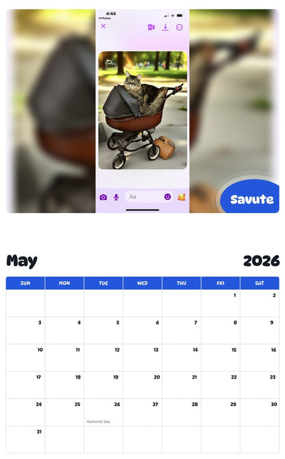 2026 - 2027 Savute - Pawidols Pet Calendar