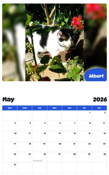 2026 - 2027 Albert - Pawidols Pet Calendar