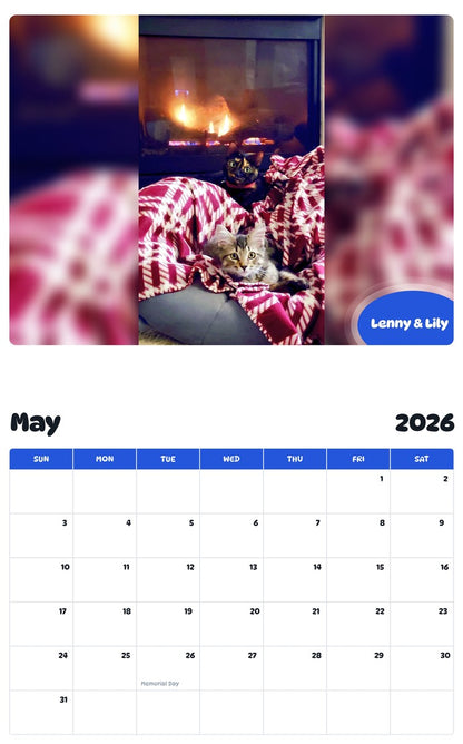 2026 - 2027 Lenny & Lily - Pawidols Pet Calendar