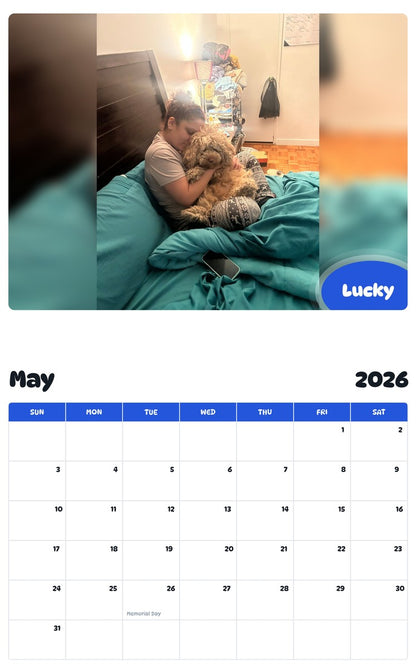 2026 - 2027 Lucky - Pawidols Pet Calendar