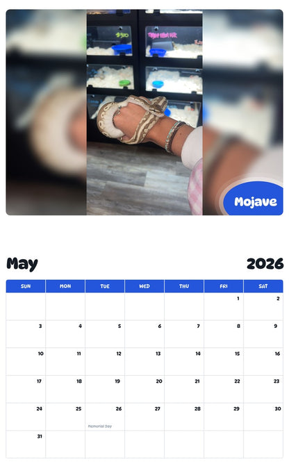 2026 - 2027 Mojave - Pawidols Pet Calendar