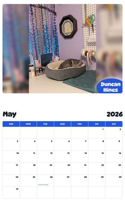 2026 - 2027 Duncan Hines - Pawidols Pet Calendar