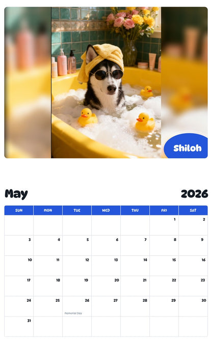 2026 - 2027 Shiloh - Pawidols Pet Calendar