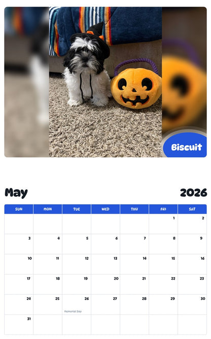 2026 - 2027 Biscuit - Pawidols Pet Calendar