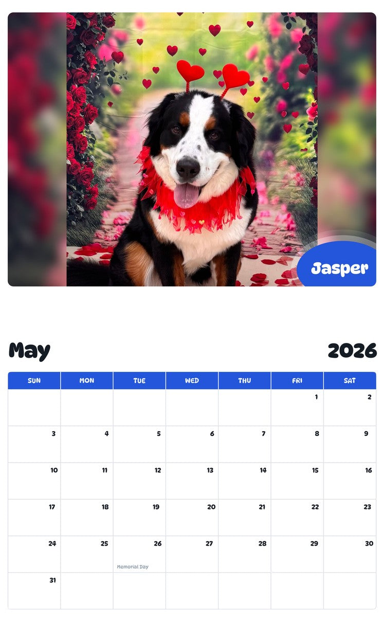 2026 - 2027 Jasper - Pawidols Pet Calendar