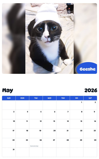 2026 - 2027 Geeshe - Pawidols Pet Calendar