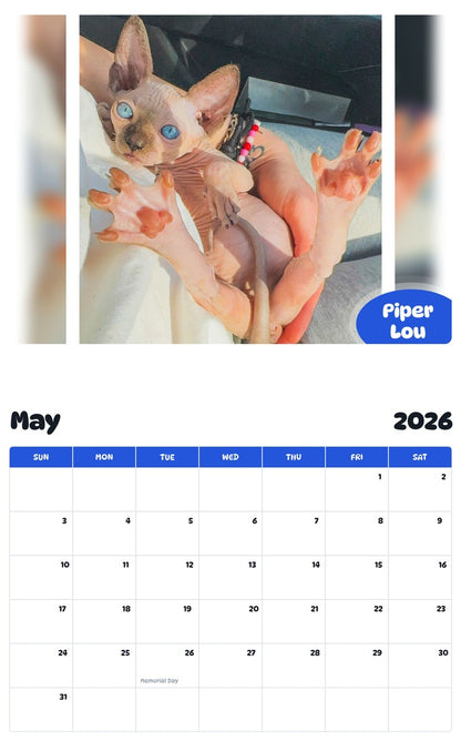 2026 - 2027 Piper Lou - Pawidols Pet Calendar