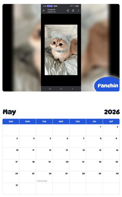 2026 - 2027 Panchin - Pawidols Pet Calendar