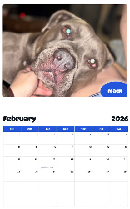 October 2025 - September 2026 mack - Pawidols Pet Calendar